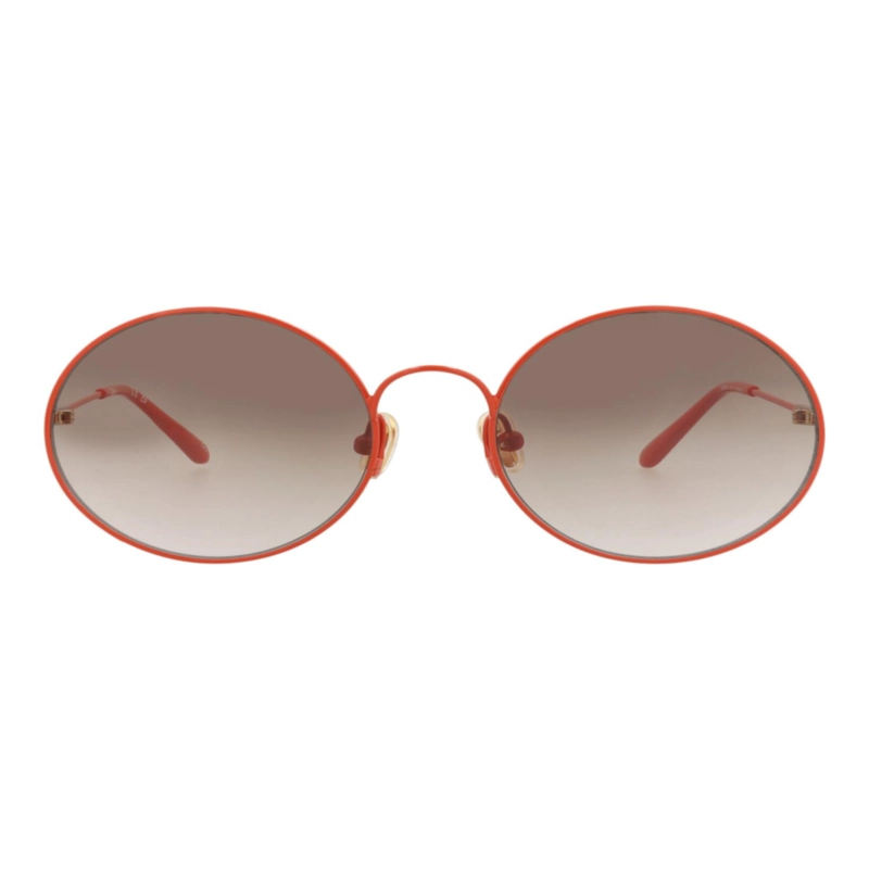 GAFAS DE SOL CHLOE  DE METAL CON MONTURA REDONDA EN NARANJA Y MARRON - 1