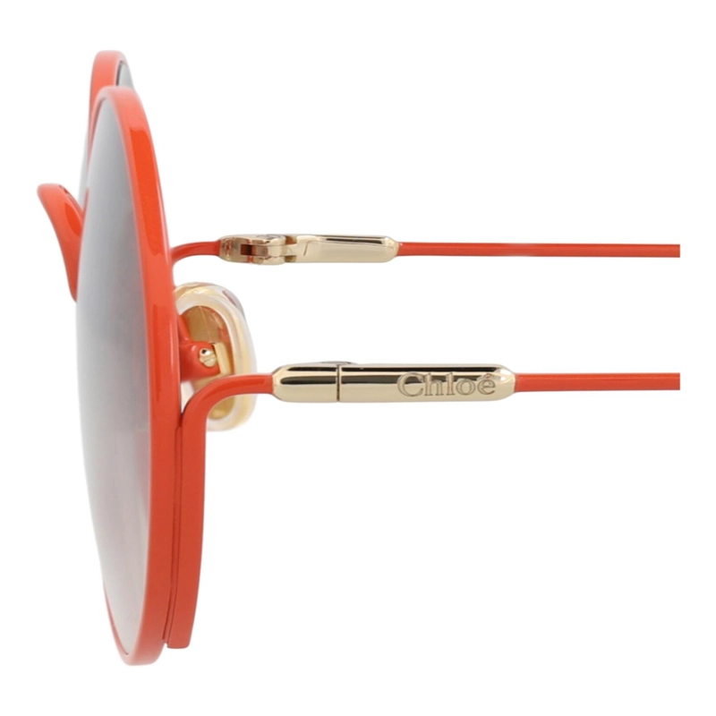 GAFAS DE SOL CHLOE  DE METAL CON MONTURA REDONDA EN NARANJA Y MARRON - 4
