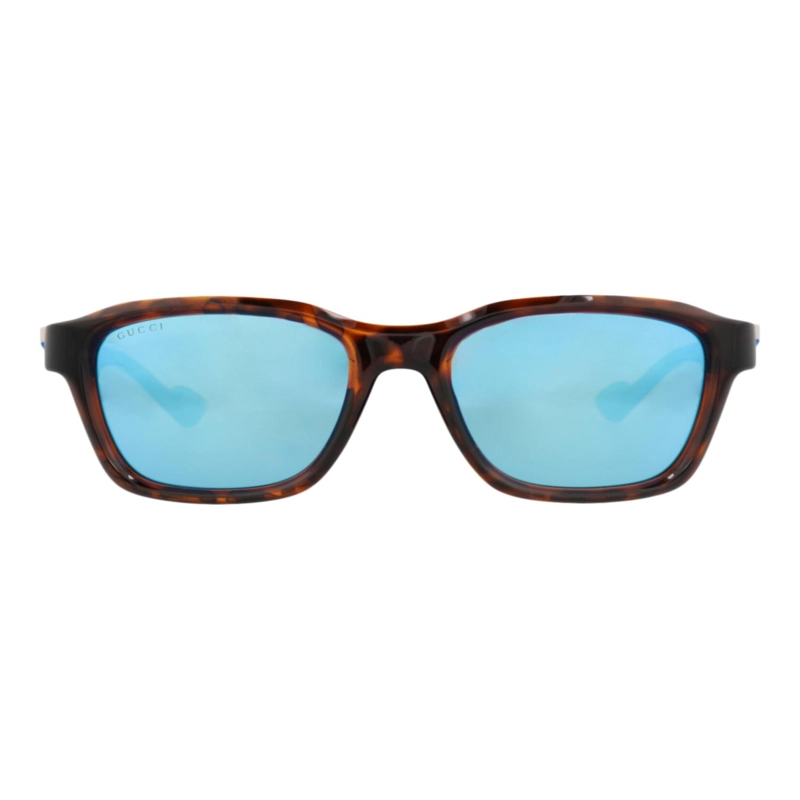 GAFAS DE SOL DE INYECCION GUCCI CON MONTURA CUADRADA PARA HOMBRE EN HAVANA HAVANA BLUE - 1