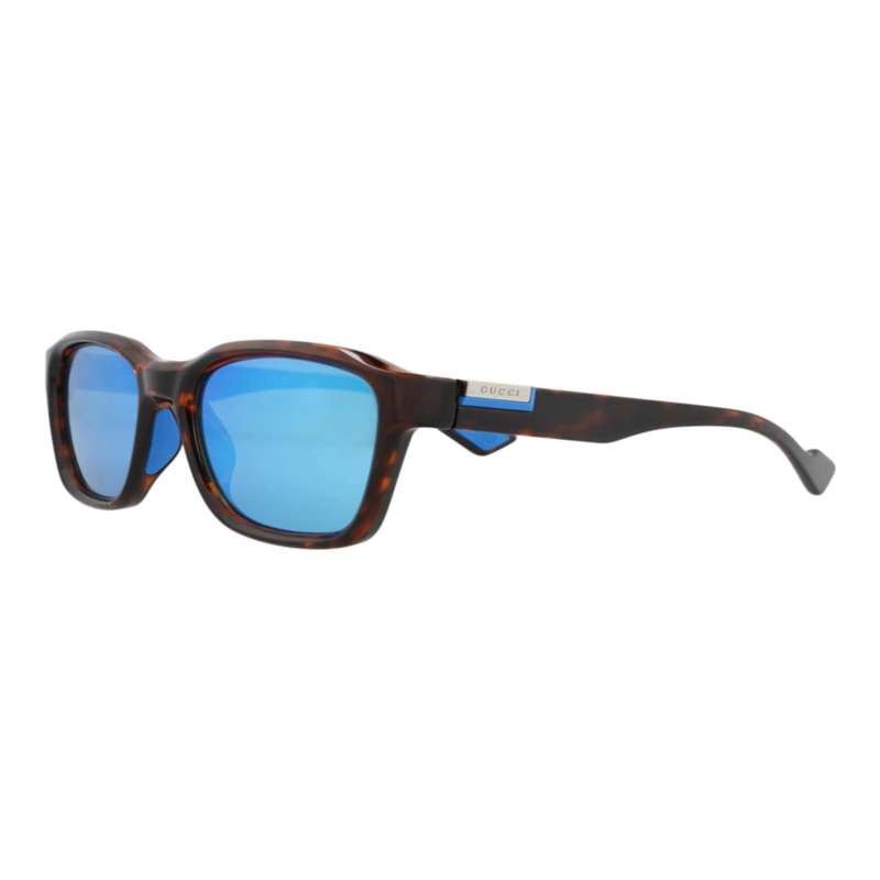 GAFAS DE SOL DE INYECCION GUCCI CON MONTURA CUADRADA PARA HOMBRE EN HAVANA HAVANA BLUE - 2