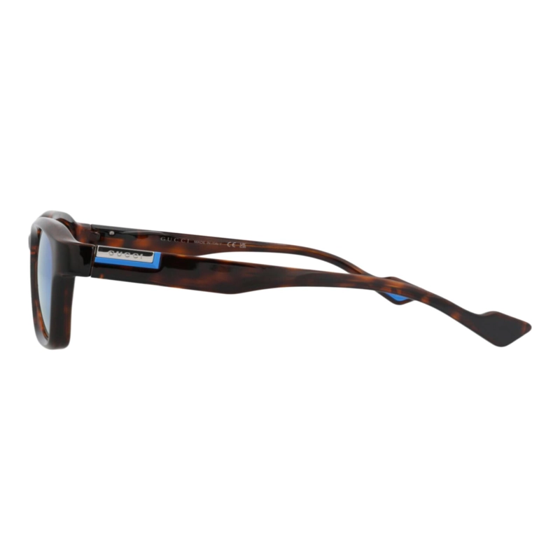 GAFAS DE SOL DE INYECCION GUCCI CON MONTURA CUADRADA PARA HOMBRE EN HAVANA HAVANA BLUE - 3