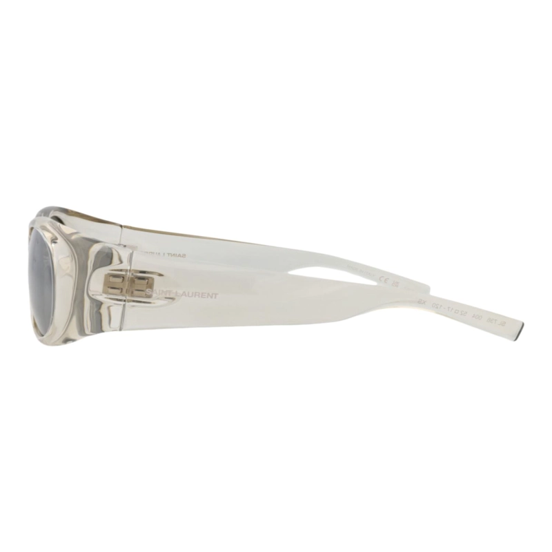 GAFAS DE SOL SAINT LAURENT CON MONTURA REDONDA BIO INJECTION PARA MUJER EN BEIGE BEIGE Y PLATEADO - 3