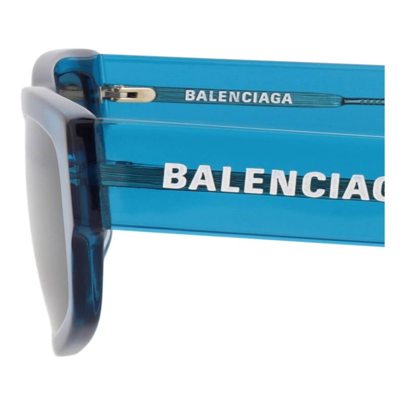 GAFAS DE SOL BALENCIAGA DE ACETATO RECICLADO CON MONTURA CUADRADA PARA HOMBRE Y MUJER EN AZUL AZUL - 6