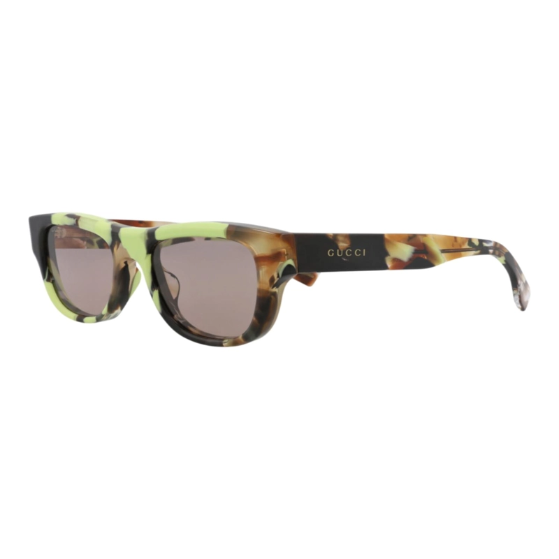 GAFAS DE SOL GUCCI DE ACETATO RECICLADO CON MONTURA CUADRADA PARA HOMBRE EN HAVANA HAVANA BROWN - 2