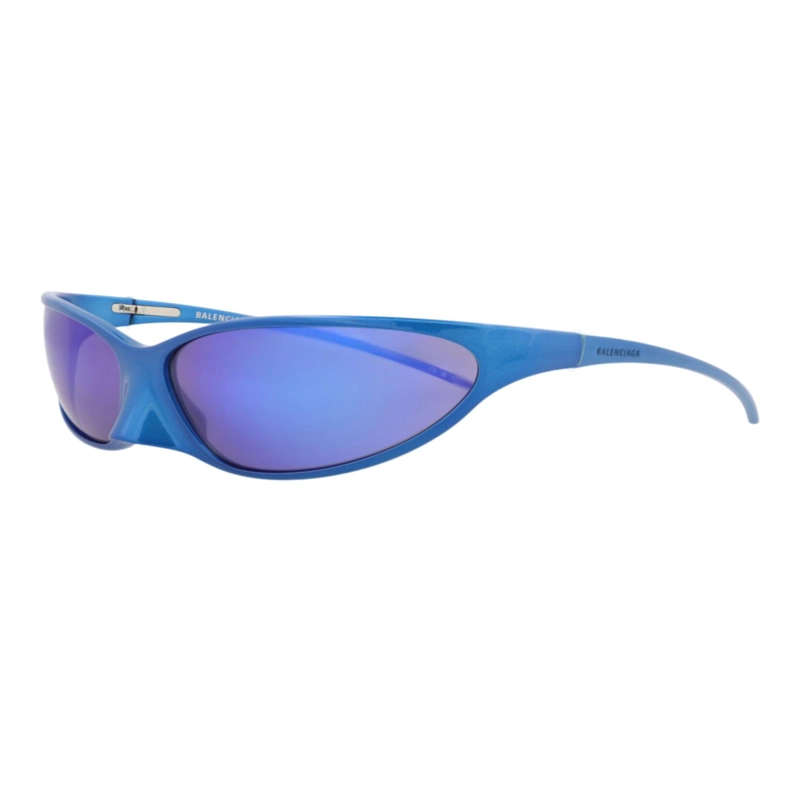 GAFAS DE SOL BALENCIAGA DE ALUMINIO CON MARCO BLINDADO PARA HOMBRE Y MUJER EN AZUL AZUL - 2