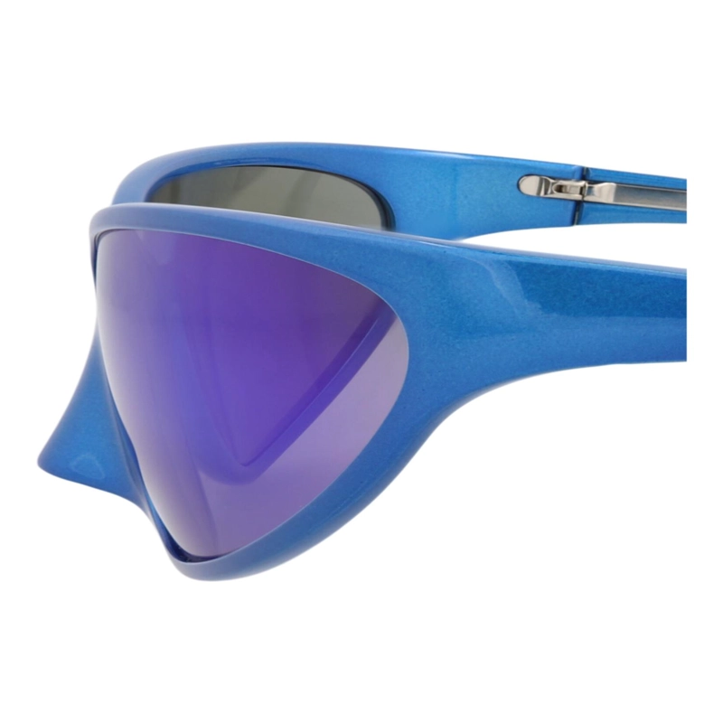 GAFAS DE SOL BALENCIAGA DE ALUMINIO CON MARCO BLINDADO PARA HOMBRE Y MUJER EN AZUL AZUL - 4