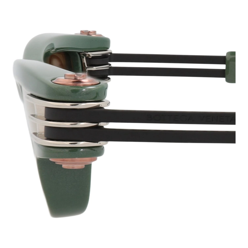 GAFAS DE SOL INYECTABLES BOTTEGA VENETA CON MONTURA CUADRADA PARA HOMBRE Y MUJER EN COLOR VERDE - 6