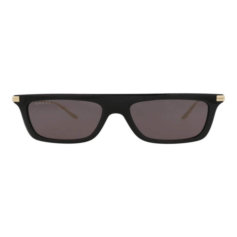 GAFAS DE SOL GUCCI DE ACETATO RECICLADO CON MONTURA CUADRADA PARA HOMBRE EN NEGRO DORADO Y GRIS - 1