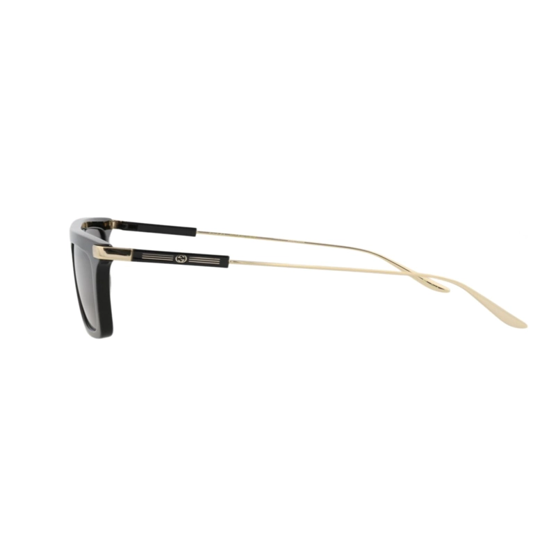 GAFAS DE SOL GUCCI DE ACETATO RECICLADO CON MONTURA CUADRADA PARA HOMBRE EN NEGRO DORADO Y GRIS - 3