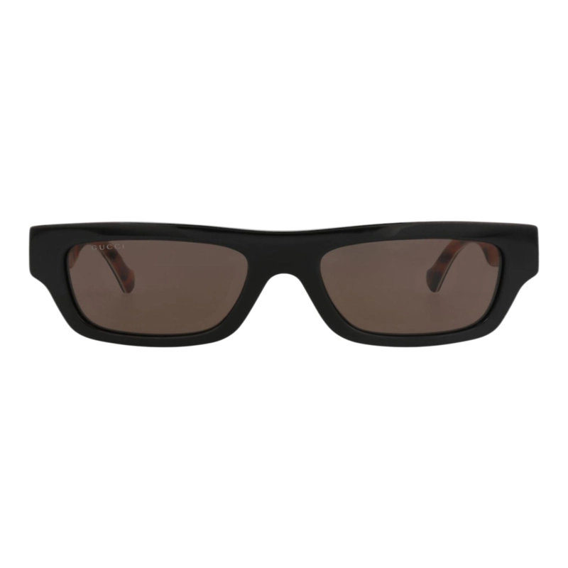 GAFAS DE SOL GUCCI DE ACETATO RECICLADO CON MONTURA CUADRADA PARA HOMBRE EN NEGRO NEGRO Y MARRON - 1