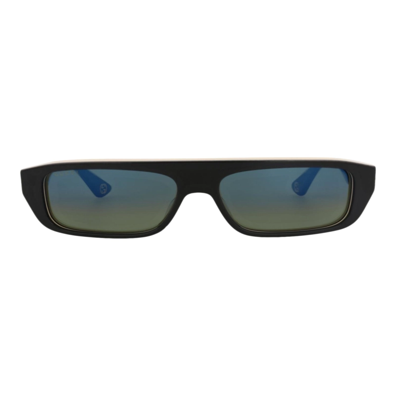 GAFAS DE SOL GUCCI DE ACETATO RECICLADO CON MONTURA CUADRADA PARA HOMBRE EN NEGRO NEGRO Y AZUL - 1