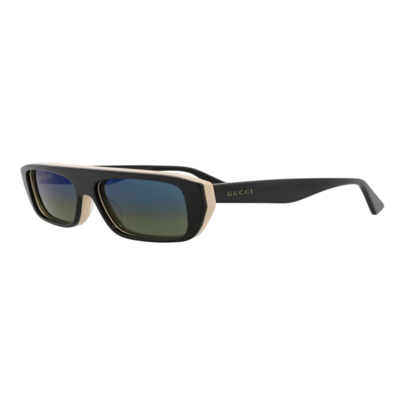 GAFAS DE SOL GUCCI DE ACETATO RECICLADO CON MONTURA CUADRADA PARA HOMBRE EN NEGRO NEGRO Y AZUL - 2