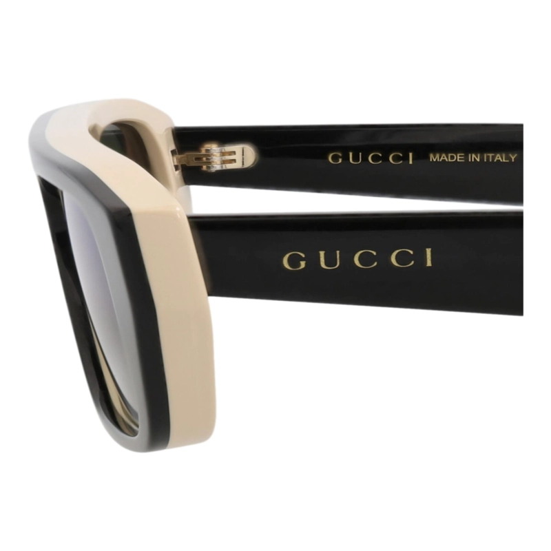 GAFAS DE SOL GUCCI DE ACETATO RECICLADO CON MONTURA CUADRADA PARA HOMBRE EN NEGRO NEGRO Y AZUL - 4