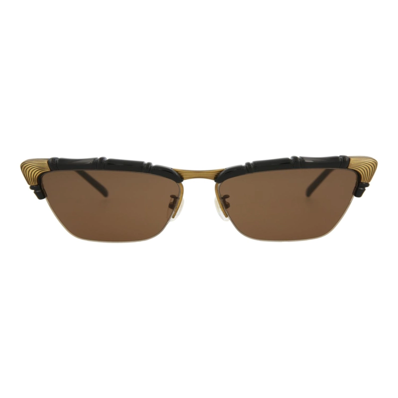 GAFAS DE SOL DE INYECCION CON MONTURA DE OJO DE GATO DE GUCCI PARA MUJER EN NEGRO NEGRO Y MARRON - 1
