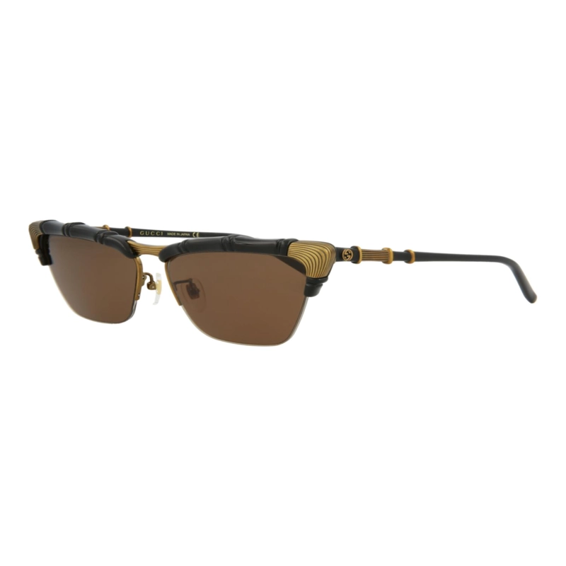 GAFAS DE SOL DE INYECCION CON MONTURA DE OJO DE GATO DE GUCCI PARA MUJER EN NEGRO NEGRO Y MARRON - 2