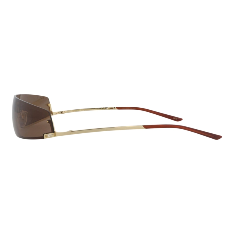 GAFAS DE SOL METALICAS GUCCI CON MARCO BLINDADO PARA HOMBRE Y MUJER EN DORADO Y MARRON - 3
