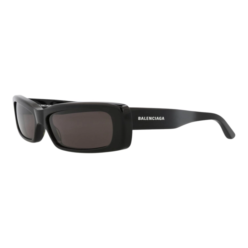 GAFAS DE SOL BALENCIAGA DE ACETATO RECICLADO CON MONTURA CUADRADA PARA HOMBRE Y MUJER EN NEGRO - 2