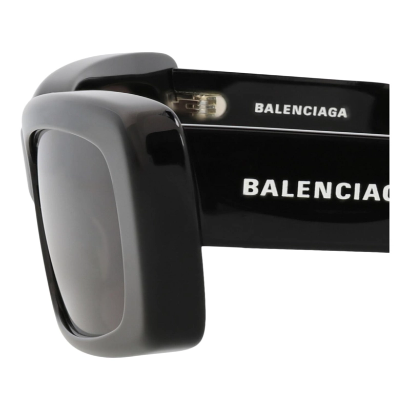 GAFAS DE SOL BALENCIAGA DE ACETATO RECICLADO CON MONTURA CUADRADA PARA HOMBRE Y MUJER EN NEGRO - 4
