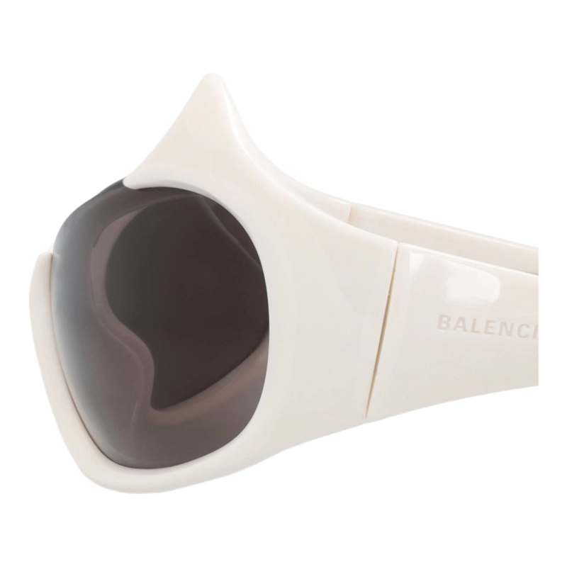 GAFAS DE SOL BALENCIAGA SHIELDFRAME BIO INJECTION PARA MUJER EN COLOR GRIS MARFIL - 4