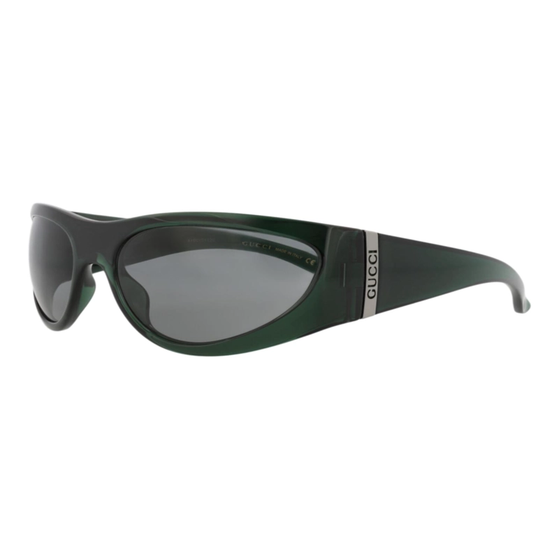 GAFAS DE SOL GUCCI SHIELDFRAME INJECTION PARA HOMBRE EN VERDE VERDE Y GRIS - 2