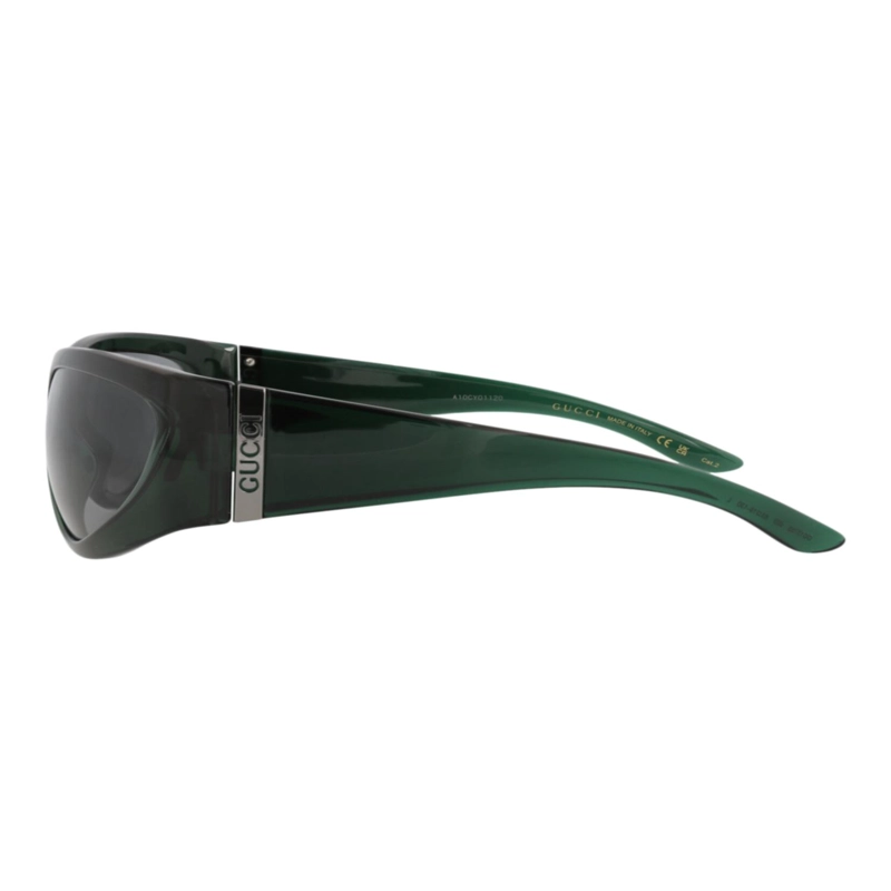 GAFAS DE SOL GUCCI SHIELDFRAME INJECTION PARA HOMBRE EN VERDE VERDE Y GRIS - 3