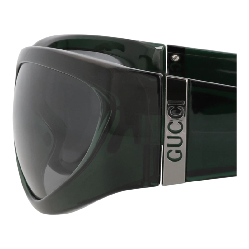 GAFAS DE SOL GUCCI SHIELDFRAME INJECTION PARA HOMBRE EN VERDE VERDE Y GRIS - 6