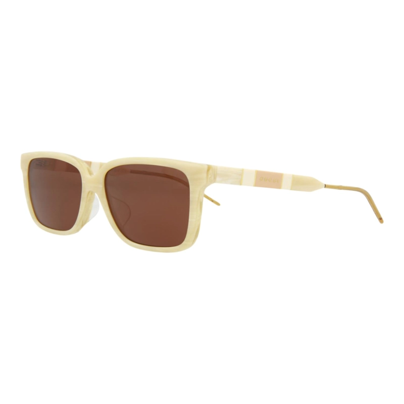 GAFAS DE SOL DE ACETATO CON MONTURA CUADRADA GUCCI PARA MUJER EN BEIGE BEIGE MARRON - 2