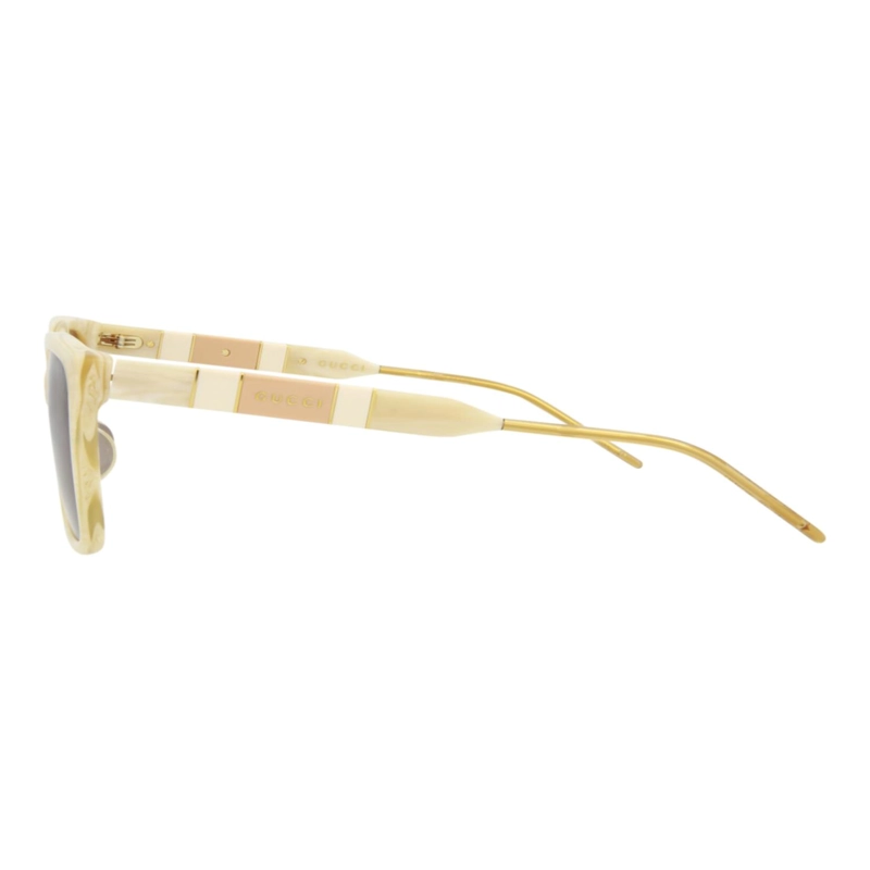 GAFAS DE SOL DE ACETATO CON MONTURA CUADRADA GUCCI PARA MUJER EN BEIGE BEIGE MARRON - 5