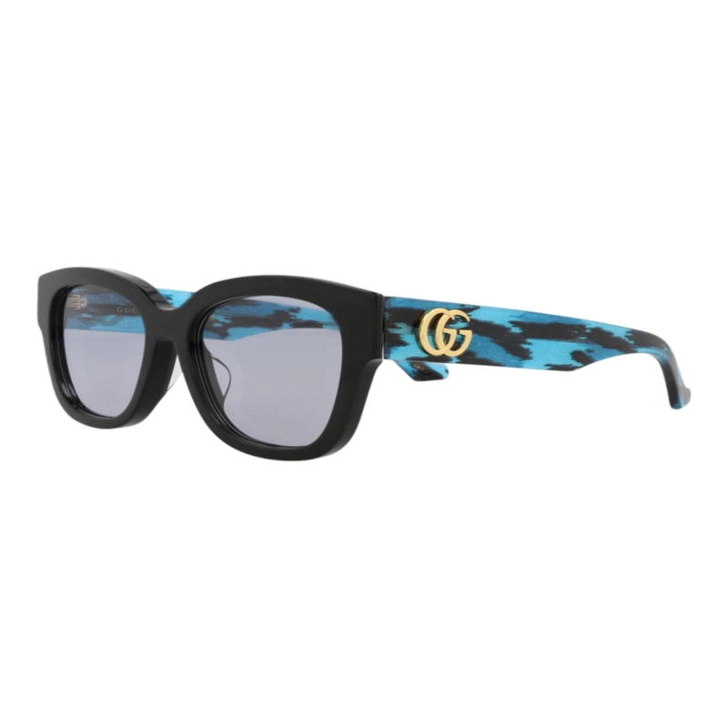 GAFAS DE SOL GUCCI DE ACETATO RECICLADO CON MONTURA CUADRADA PARA MUJER EN NEGRO NEGRO Y VIOLETA - 2