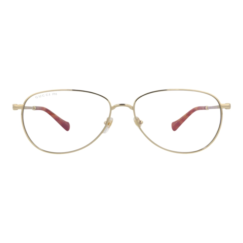GAFAS DE SOL METALICAS GUCCI CON MONTURA DE AVIADOR PARA MUJER EN DORADO DORADO TRANSPARENTE - 1