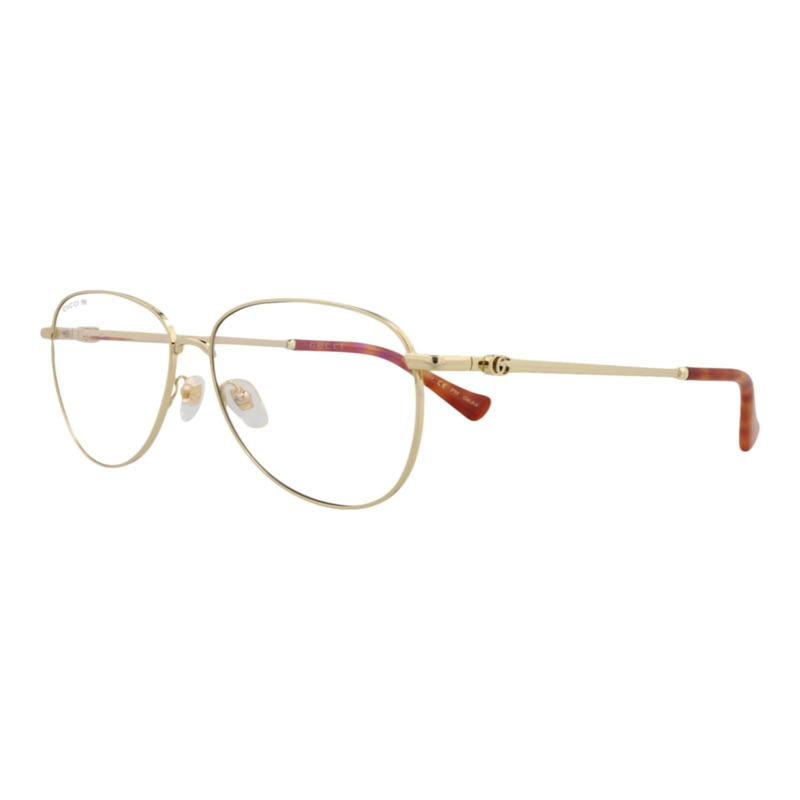 GAFAS DE SOL METALICAS GUCCI CON MONTURA DE AVIADOR PARA MUJER EN DORADO DORADO TRANSPARENTE - 2