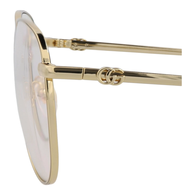 GAFAS DE SOL METALICAS GUCCI CON MONTURA DE AVIADOR PARA MUJER EN DORADO DORADO TRANSPARENTE - 4