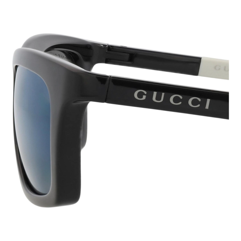 GAFAS DE SOL GUCCI DE INYECCION CON MONTURA CUADRADA PARA HOMBRE EN NEGRO GRIS Y AZUL - 4