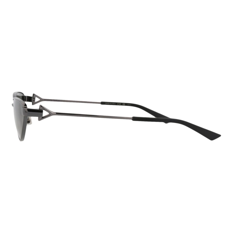 GAFAS DE SOL METALICAS BOTTEGA VENETA CON MONTURA DE OJO DE GATO PARA MUJER EN COLOR GRIS RUTENIO - 3