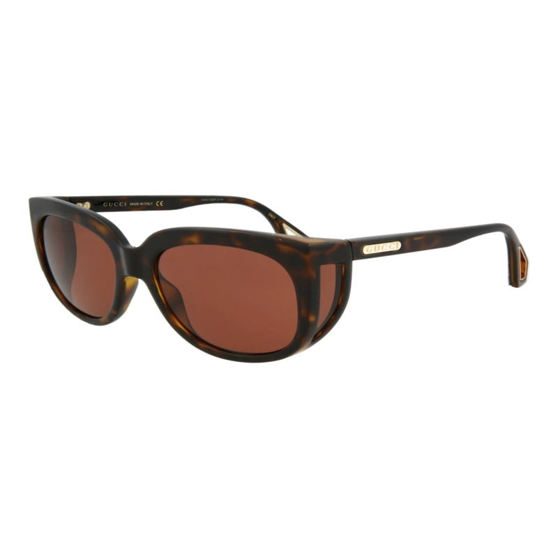 GAFAS DE SOL INYECTABLES CON MONTURA CUADRADA GUCCI PARA MUJER EN HAVANA HAVANA BROWN - 2