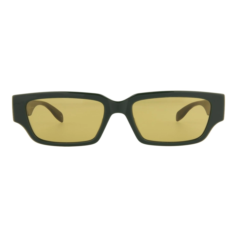 GAFAS DE SOL ALEXANDER MCQUEEN DE ACETATO CON MONTURA CUADRADARECTANGULAR PARA HOMBRE EN VERDE - 1