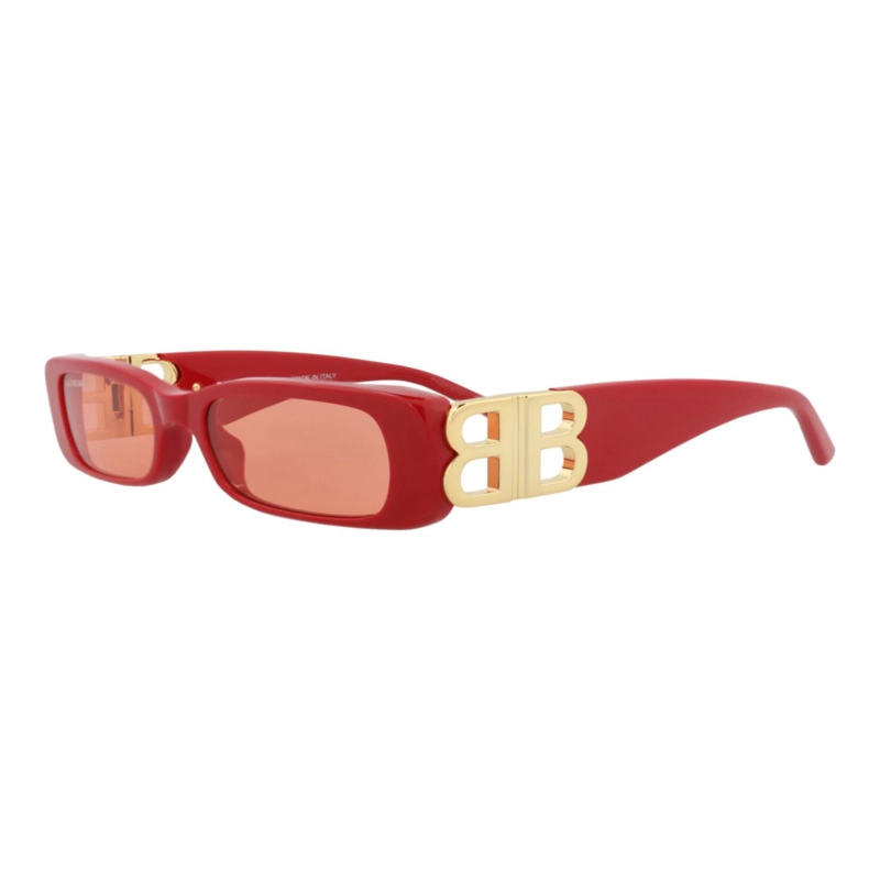 GAFAS DE SOL BALENCIAGA DE ACETATO CON MONTURA CUADRADA PARA MUJER EN ROJO DORADO Y ROJO - 2
