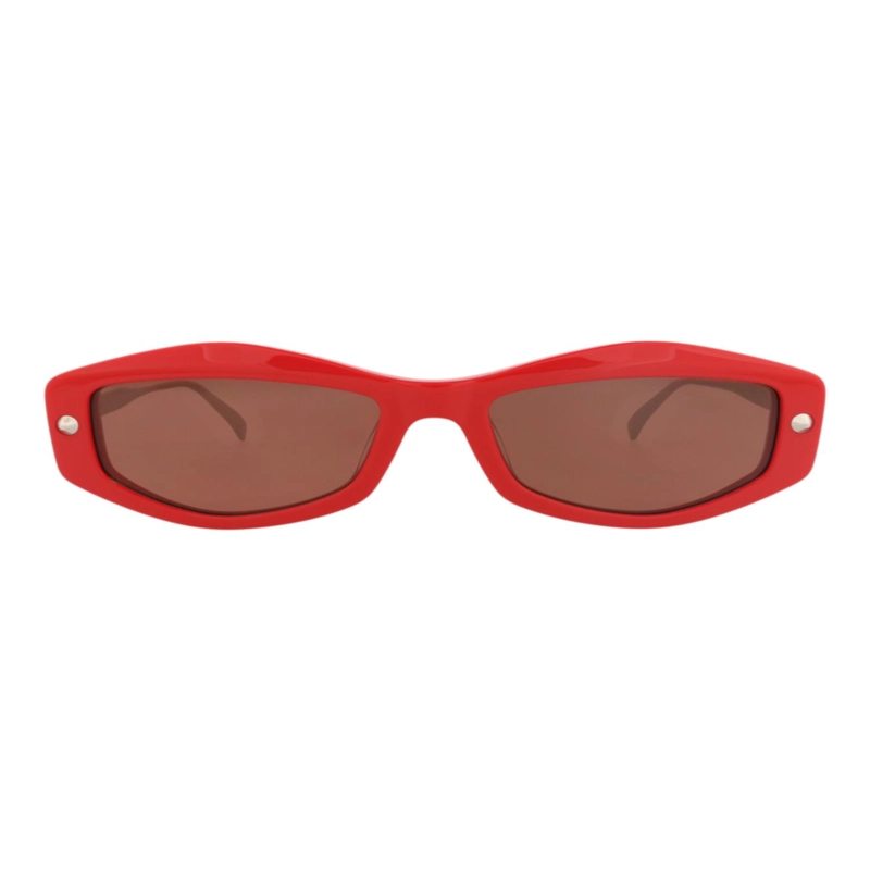 GAFAS DE SOL ALEXANDER MCQUEEN DE ACETATO RECICLADO CON MONTURA CUADRADA PARA MUJER EN ROJO - 1