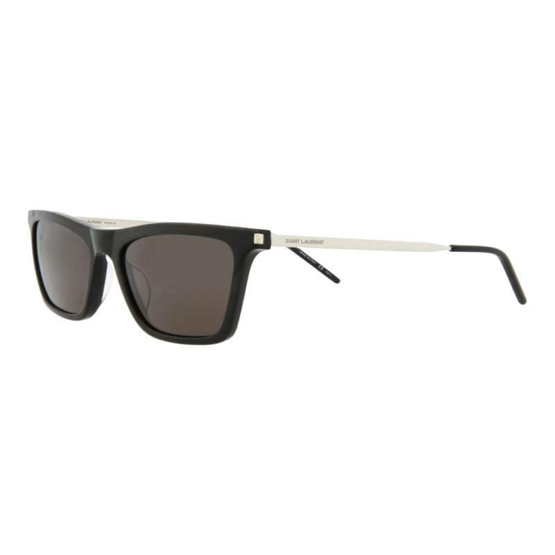 GAFAS DE SOL SAINT LAURENT DE ACETATO CON MONTURA CUADRADA PARA MUJER EN NEGRO PLATEADO Y NEGRO - 2
