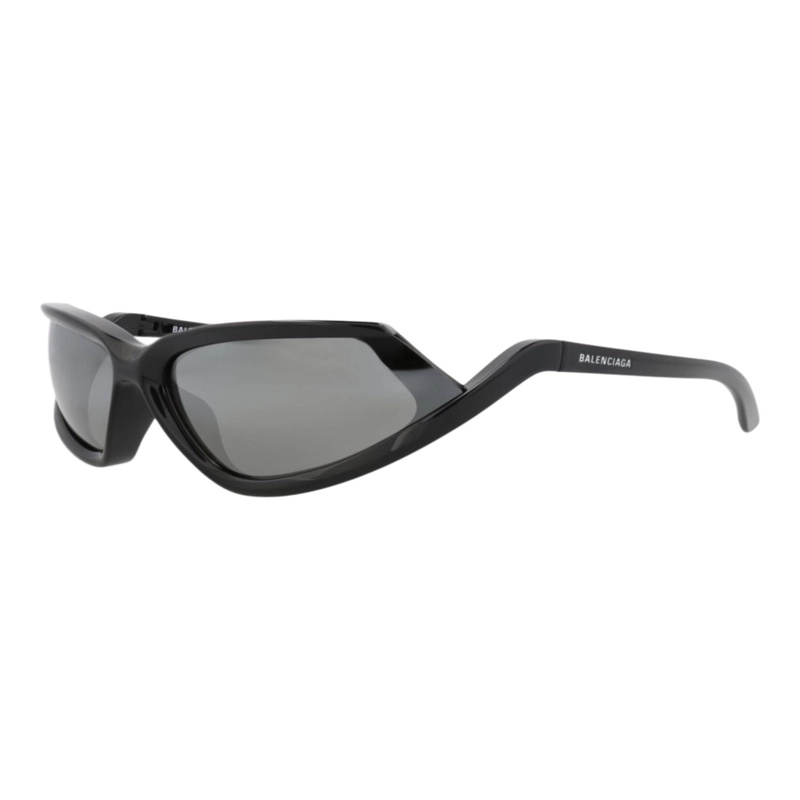 GAFAS DE SOL BALENCIAGA SHIELDFRAME BIO INJECTION PARA HOMBRE Y MUJER EN NEGRO NEGRO Y PLATEADO - 2