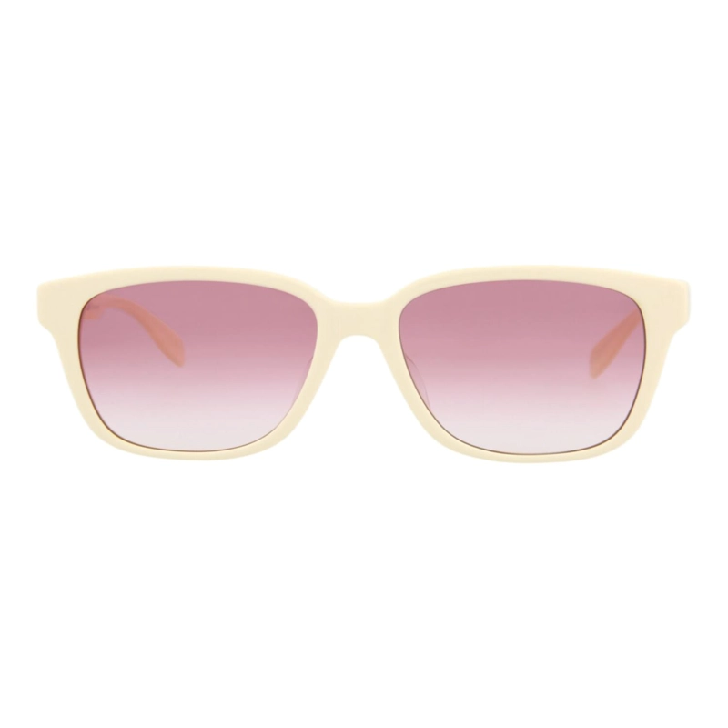 ALEXANDER MCQUEEN GAFAS DE SOL DE ACETATO CON MONTURA CUADRADA PARA MUJER EN BLANCO BLANCO ROSA - 1