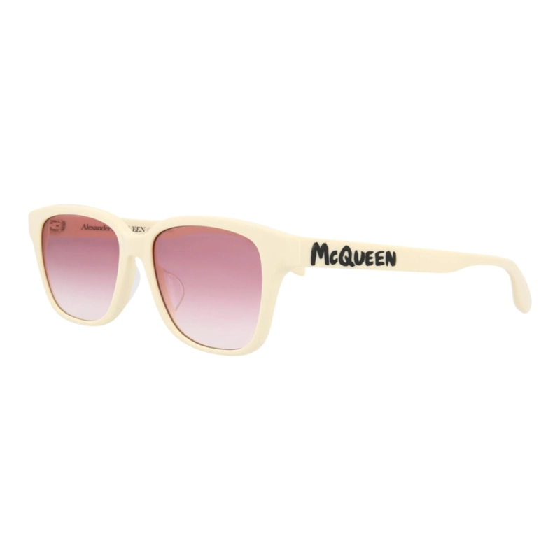 ALEXANDER MCQUEEN GAFAS DE SOL DE ACETATO CON MONTURA CUADRADA PARA MUJER EN BLANCO BLANCO ROSA - 2