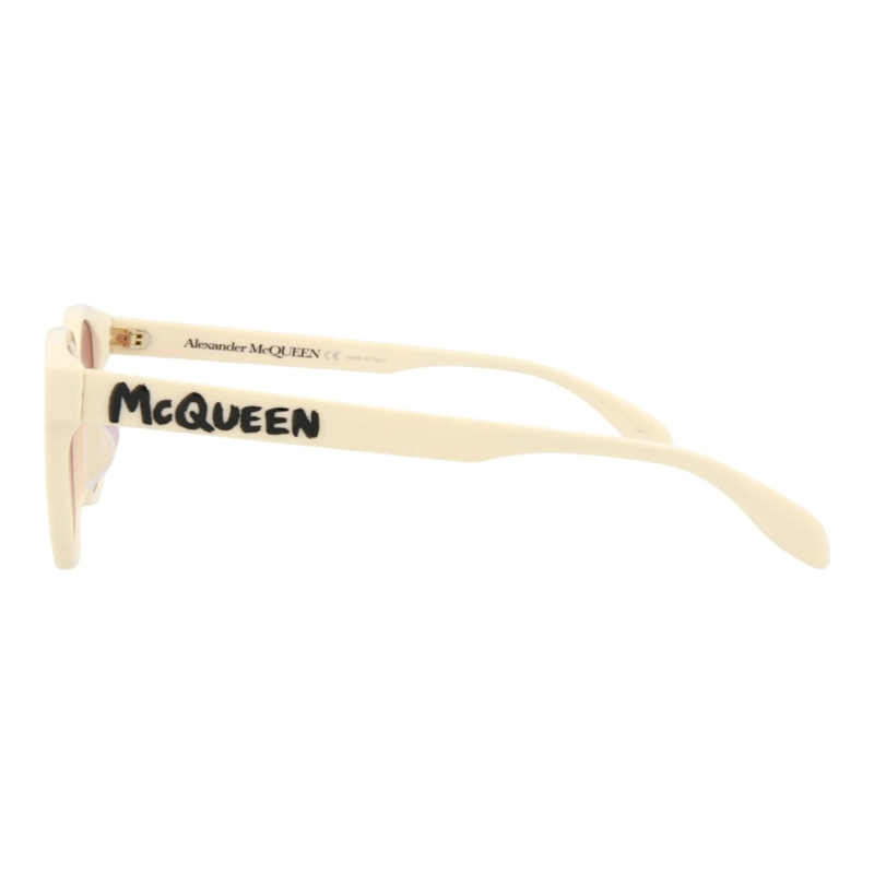 ALEXANDER MCQUEEN GAFAS DE SOL DE ACETATO CON MONTURA CUADRADA PARA MUJER EN BLANCO BLANCO ROSA - 3