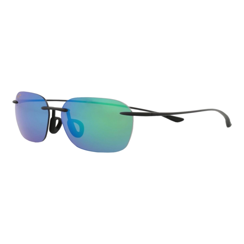 GAFAS DE SOL MAUI JIM DE NAILON CON MONTURA CUADRADA PARA HOMBRE Y MUJER EN NEGRO NEGRO Y VERDE - 2