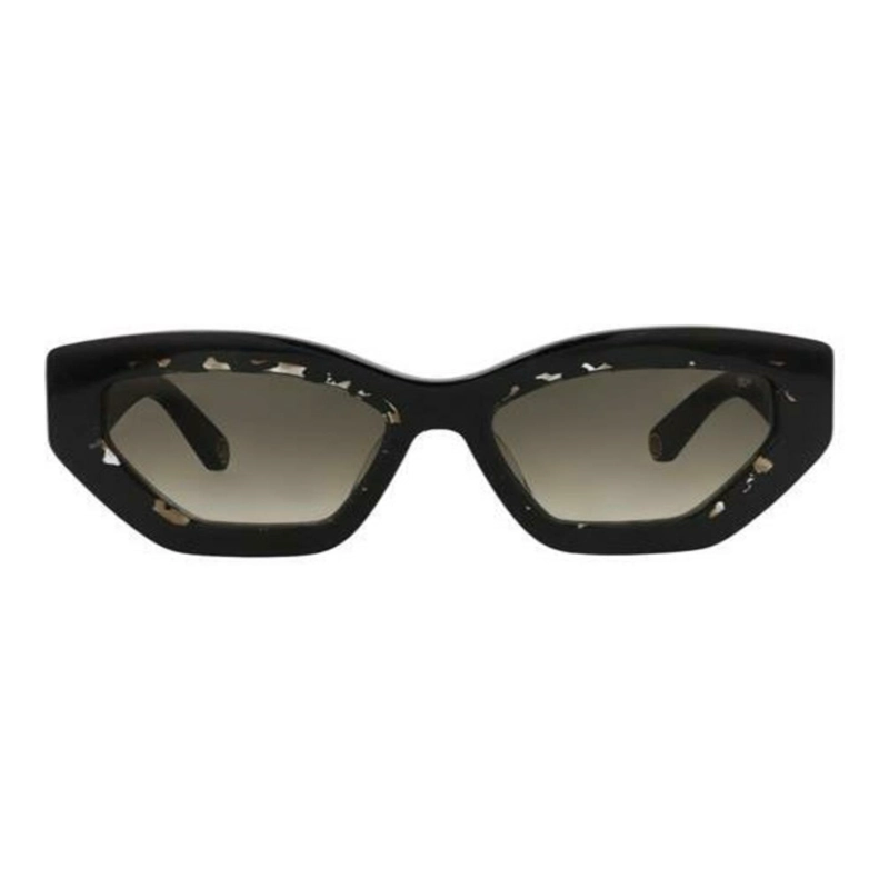 GAFAS DE SOL PHILIPP PLEIN DE ACETATO CON MONTURA DE OJO DE GATO PARA MUJER EN NEGRO NEGRO Y VERDE - 1