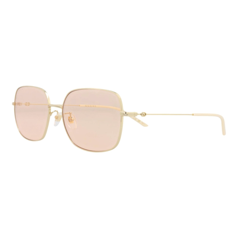 GAFAS DE SOL GUCCI DE METAL CON MONTURA CUADRADA PARA MUJER EN DORADO DORADO Y ROSA - 2