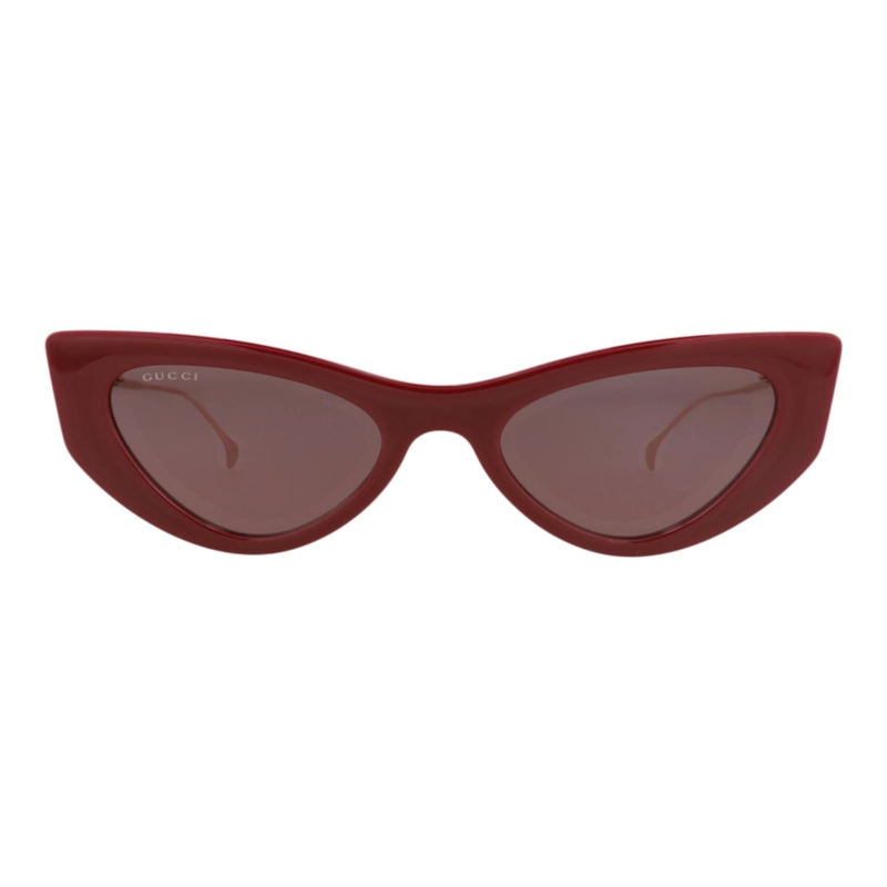 GAFAS DE SOL INYECTABLES CON MONTURA EN FORMA DE OJO DE GATO DE GUCCI PARA MUJER COLOR BURDEOS - 1