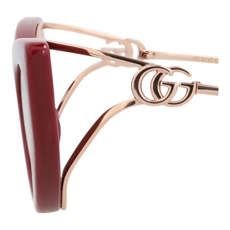 GAFAS DE SOL INYECTABLES CON MONTURA EN FORMA DE OJO DE GATO DE GUCCI PARA MUJER COLOR BURDEOS - 6