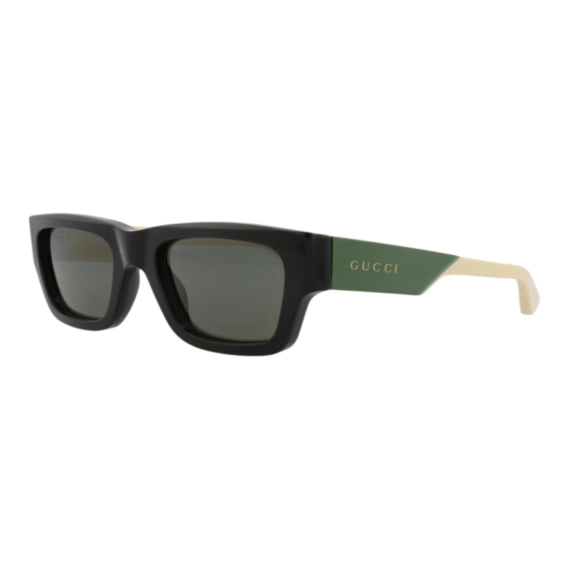 GAFAS DE SOL GUCCI DE ACETATO RECICLADO CON MONTURA CUADRADA PARA HOMBRE EN COLOR NEGRO Y GRIS - 2