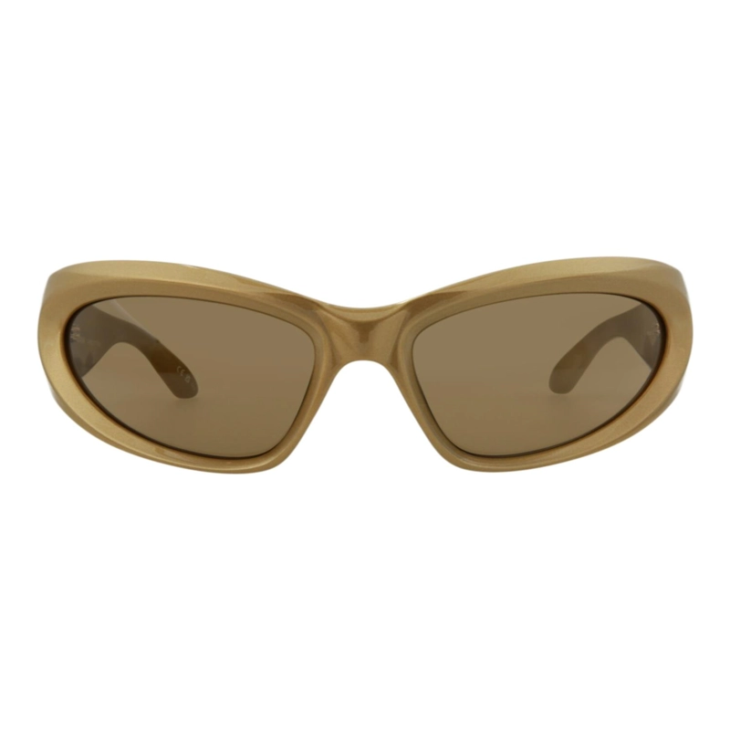GAFAS DE SOL BALENCIAGA SHIELDFRAME BIO INJECTION PARA HOMBRE Y MUJER EN DORADO Y MARRON - 1